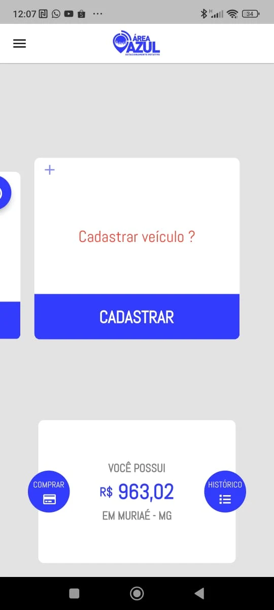 Área Azul Muriaé screenshot